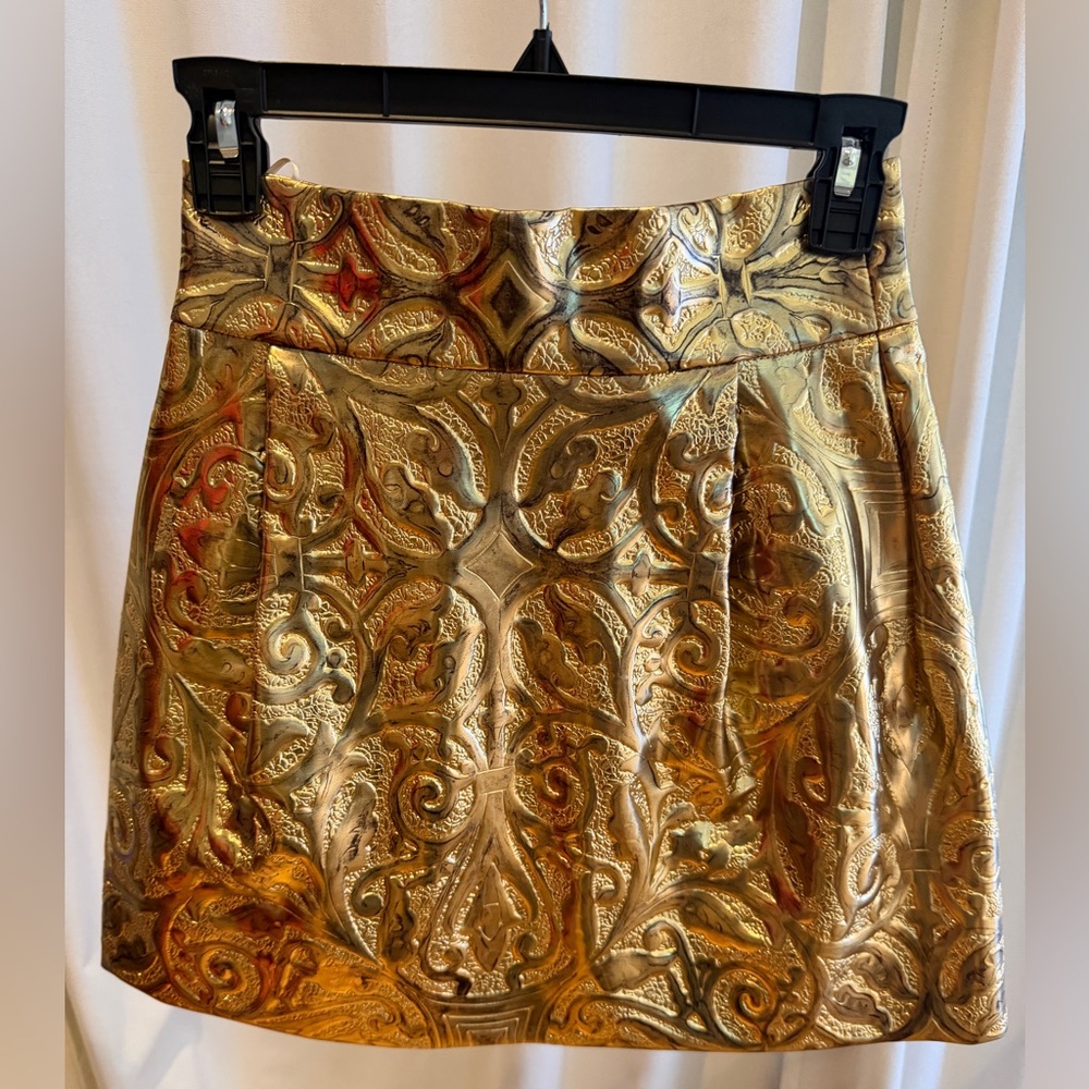 Dolce & Gabbana Gold Brocade Skirt